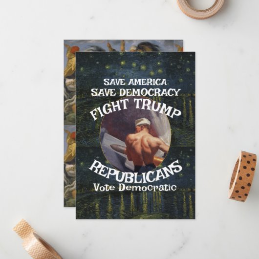 Trump Notitiekaartje (Voorkant / Achterkant in situ)