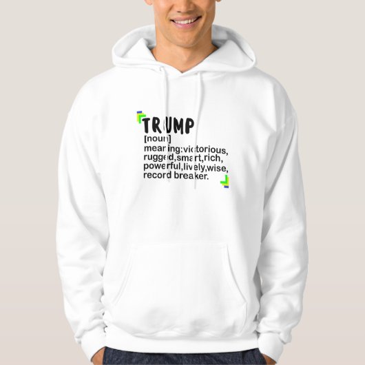 trump noun hoodie (Voorkant)