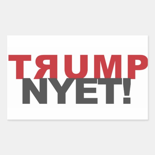 TRUMP NYET! sticker en andere producten (Voorkant)