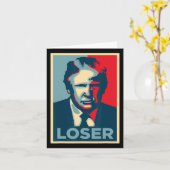 Trump Obama Hoop Poster Loser Kaart (Gele Bloem)