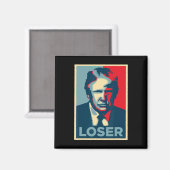 Trump Obama Hoop Poster Loser Magneet (Voorkant / Achterkant)