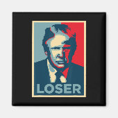 Trump Obama Hoop Poster Loser Magneet (Voorkant)