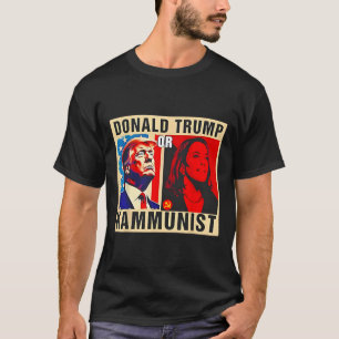 Trump of Kammunist 2024 President Verkiezingen Kam T-shirt