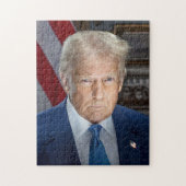 Trump Officieel President Portret Foto 2025 Legpuzzel (Verticaal)