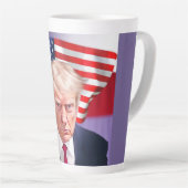 Trump Officiële Mok Shot met American Flag (Rechterhoek)