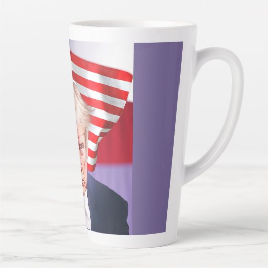 Trump Officiële Mok Shot met American Flag (Rechts)