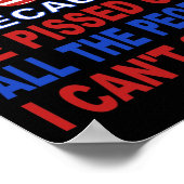 Trump omdat hij kwaad is op de mensen die ik niet  poster (Hoek)