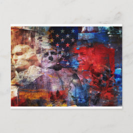 Trump on Mount Rushmore Briefkaart