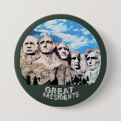 Trump on Rushmore Ronde Button 7,6 Cm (Voorkant)