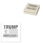 Trump Onbreekbaar President Trump US Flag Rubberstempel (Gestempeld)