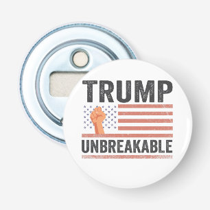 Trump Onbreekbare President Trump VS Vlag  Button Flesopener