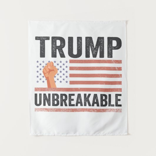 Trump Onbreekbare President Trump VS Vlag  Wandkleed (Voorkant)