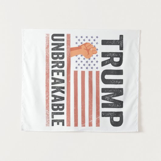 Trump Onbreekbare President Trump VS Vlag  Wandkleed (Voorkant (horizontaal))