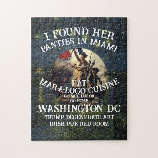 Trump Onderbroek Miami Katholieke Kerk Wit Legpuzzel (Verticaal)