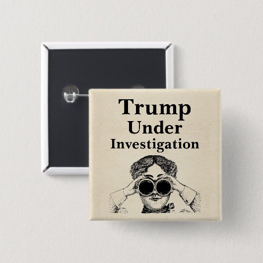 Trump Onderzocht Button (Voorkant /achterkant)