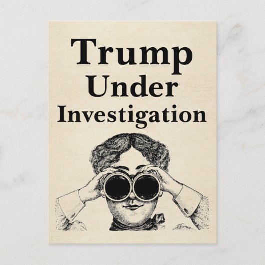 Trump Onderzocht Postkaart (Voorkant)