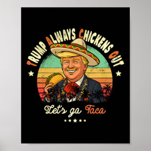 Trump Ontkent Altijd Grappige Trump T.a.c.o  Poster