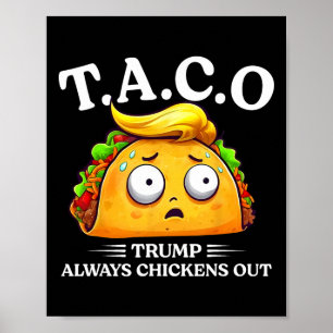 Trump Ontkent Altijd Taco Grappige Taco Trump Sh Poster