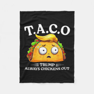 Trump Ontkent Altijd Taco Grappige Taco Trump Shir Fleece Deken