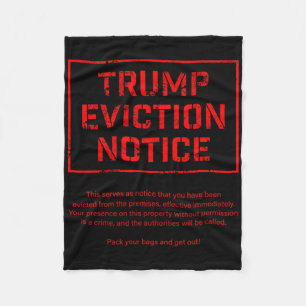 Trump Ontruimingsbericht  Fleece Deken