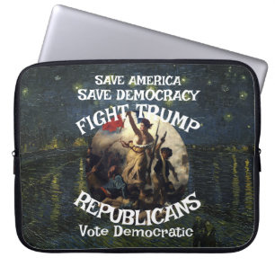 Trump Oorlog Iran Bombardement Tour Wag Hond2026 Laptop Sleeve