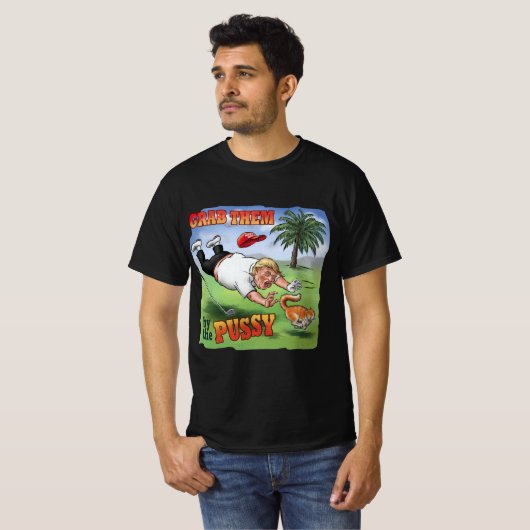 Trump op de golfbaan t-shirt (Voorkant volledig)