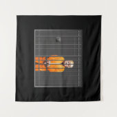 Trump op het kwadraten (57 x 57 inch) wandkleed (Voorkant (horizontaal))