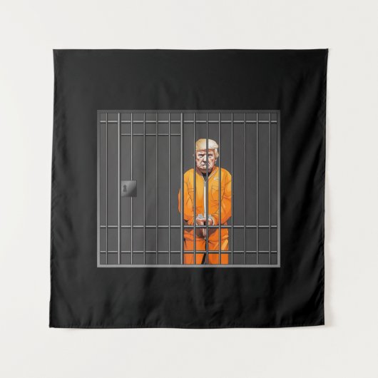 Trump op het kwadraten (57 x 57 inch) wandkleed (Voorkant)