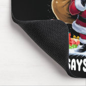 Trump Opa Claus Yo Yo Yo Yo Kerstmis Muismat (Hoek)