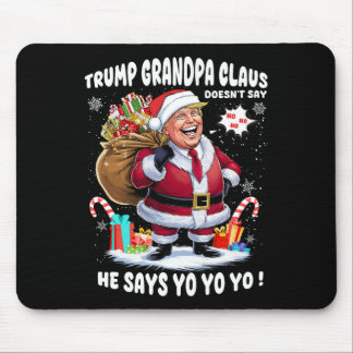 Trump Opa Claus Yo Yo Yo Yo Kerstmis Muismat