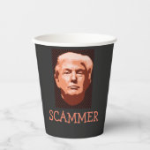 Trump Oplichter Papieren Bekers (Voorkant)