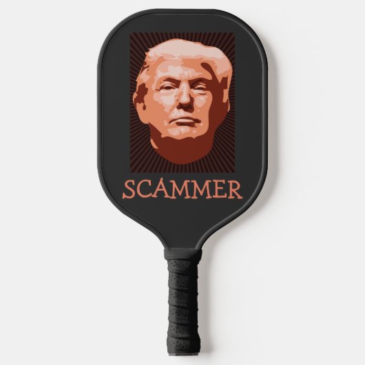 Trump Oplichters PickleBall Paddle (Voorkant)