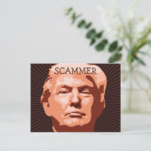 Trump Oplichters Postkaart (Staand voorkant)