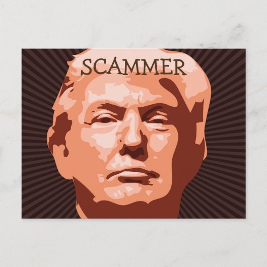 Trump Oplichters Postkaart (Voorkant)
