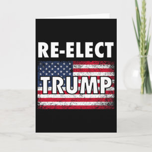 Trump opnieuw kiezen T-shirt met Amerikaanse Vlag Kaart