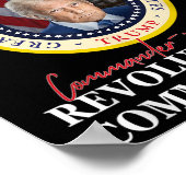 Trump opperbevelhebber 45 47 revolutie poster (Hoek)