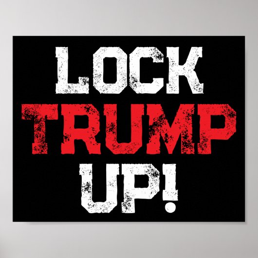 Trump Opsluiten Politiek Poster (Voorkant)