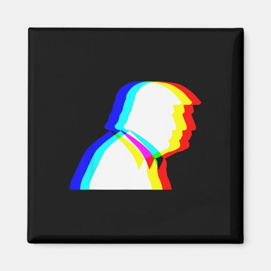 Trump Optische Illusie Edm  Magneet (Voorkant)