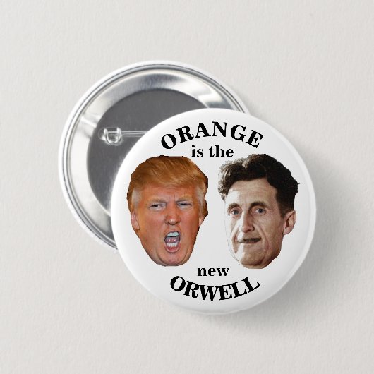 Trump & Orwell Ronde Button 5,7 Cm (Voorkant /achterkant)
