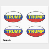 Trump ovale Sticker (Vel)
