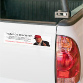 TRUMP OVER MINDERHEDEN BUMPERSTICKER (Op Truck)