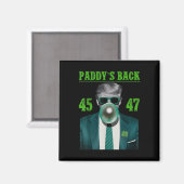 Trump Paddys Back Design - Grappig Trump St Magneet (Voorkant / Achterkant)