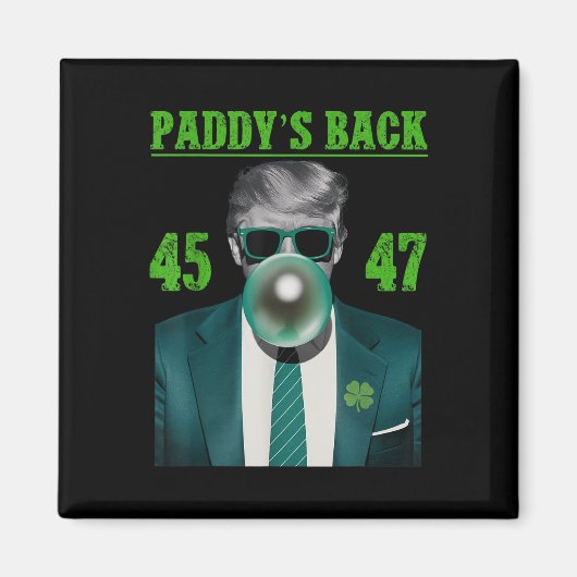 Trump Paddys Back Design - Grappig Trump St Magneet (Voorkant)