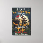 Trump Pam Bondi Kristi Noem Hegseth Bible Study WH Canvas Afdruk (Voorkant)