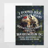 Trump Panties Miami Catholic Church White Kaart (Voorkant / Achterkant)