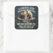 Trump Panties Miami Catholic Church White Vierkante Sticker (Tas)