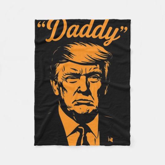 Trump Papa Fleece Deken (Voorkant)