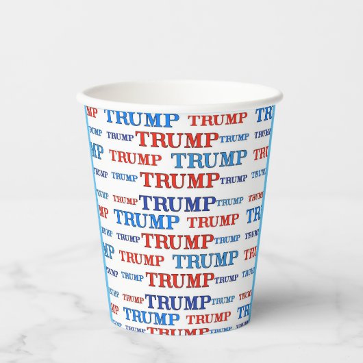 Trump Paper Cups Papieren Bekers (Voorkant)