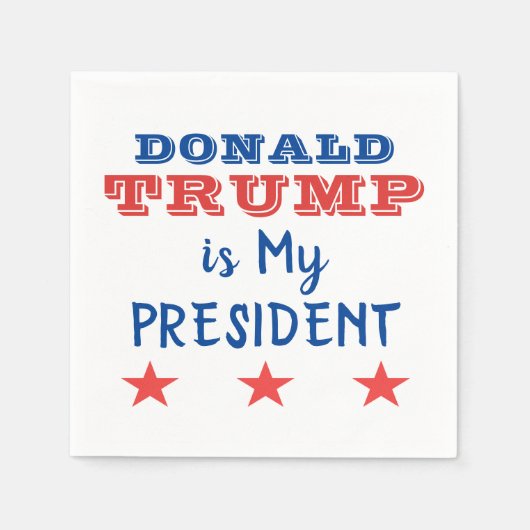 Trump Paper Napkins Servet (Voorkant)