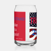 TRUMP partijglaswerk - "TRiUMPh 2024" Blikvorm Glas (Rechts)